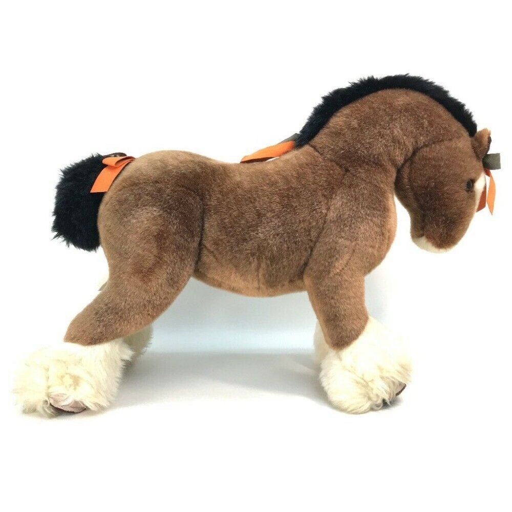 HERMES Elmy PM Horse pony Plush Doll object Brown